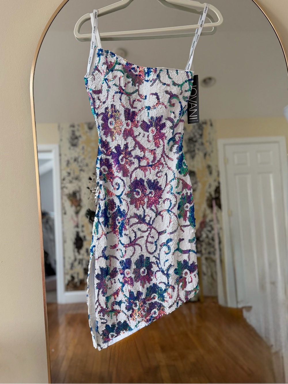 NWT JOVANI 09736CL SEQUIN DRESS GOWN  ~ PROM / HOMECOMING ~ Size 0 Retail $460